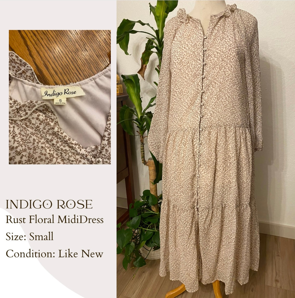 indigo rose dress